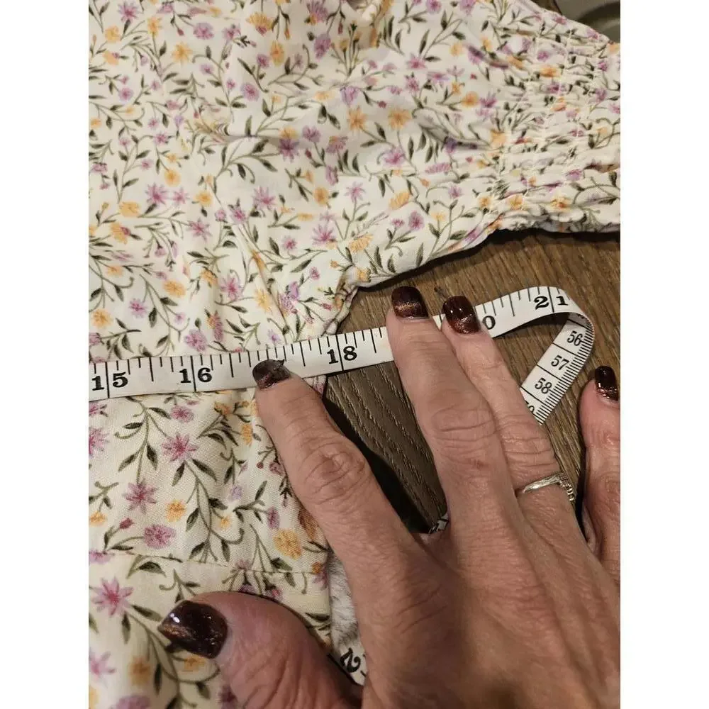 Wild Fable Floral Print Dress with Peter Pan Collar #74 - Picture 4 of 9